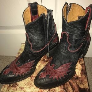 Old Gringo Boots-Iron Eagle Zipper Size 9